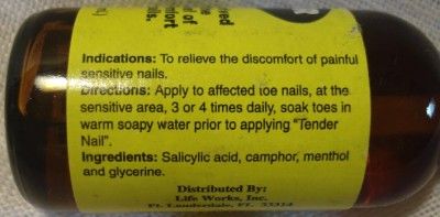 Tender Nail Naturally Derived formula 1 Fl oz  