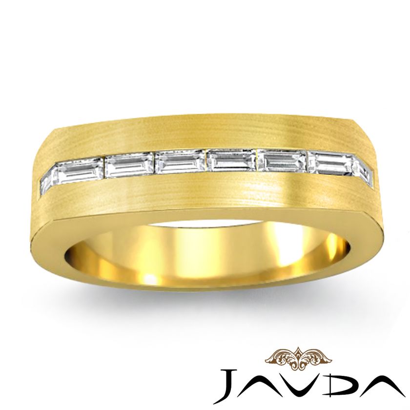 5c Diamond Man Men Channel Wedding Band Y18k Gold s10  