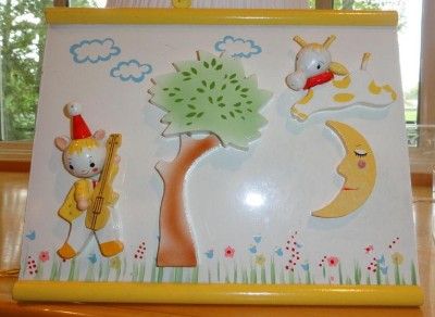   Rhyme~Baby~Kid~Wooden~Lamp~Night Light~Wall Plaque~Switch Plate  