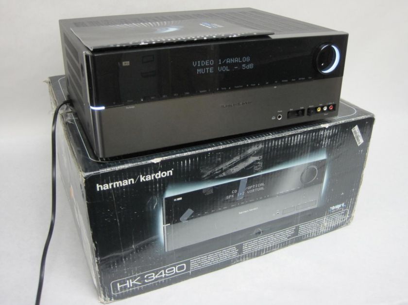 Harman Kardon HK 3490 2x120 Watt Home Theatre Stereo Receiver Surround 