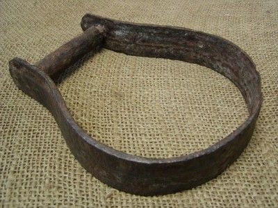 Vintage Hand Forged Iron Stirrup Antique Old Horse Bits  