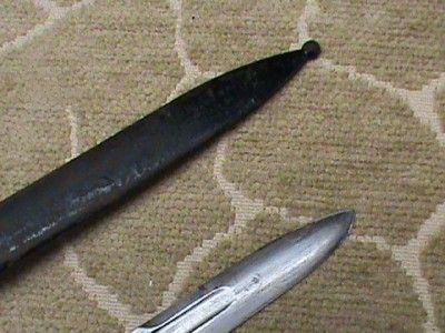 US M1892 Krag Jorgensen Bayonet & Scabbard.1899 dated  