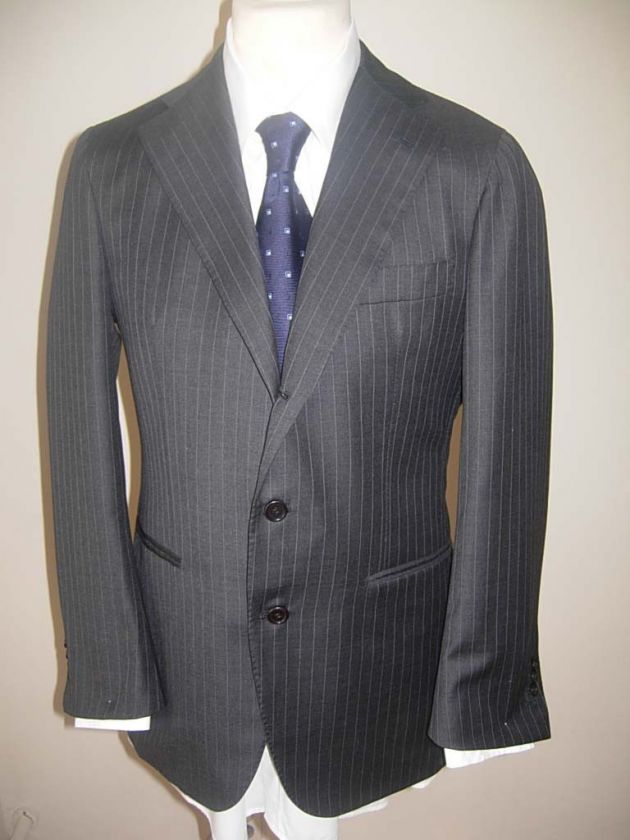 LA VERA SARTORIA NAPOLETANA SUIT GRAY 38 R(48R NWT   