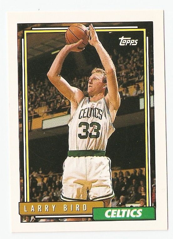 1992 93 Larry Bird Topps Basketball Trading Card #1  
