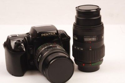 PENTAX PZ 1 AF FILM SLR CAMERA WITH 28 80,70 200 AF TAKUMAR ZOOM 