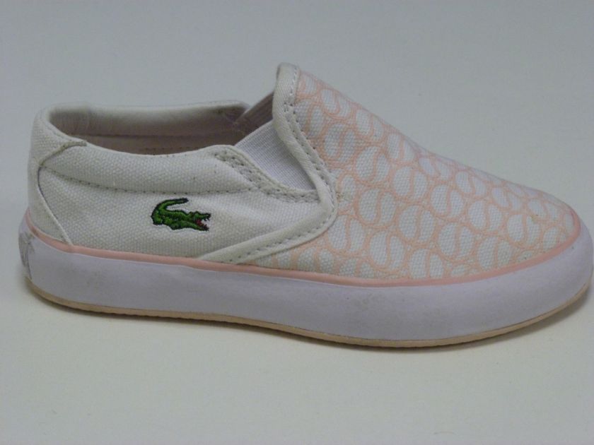 GIRLS LACOSTE SLIPON 9   10   11   11.5   13.5  