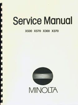 Minolta X370 X570 X300 X500 Service & Repair Manual  