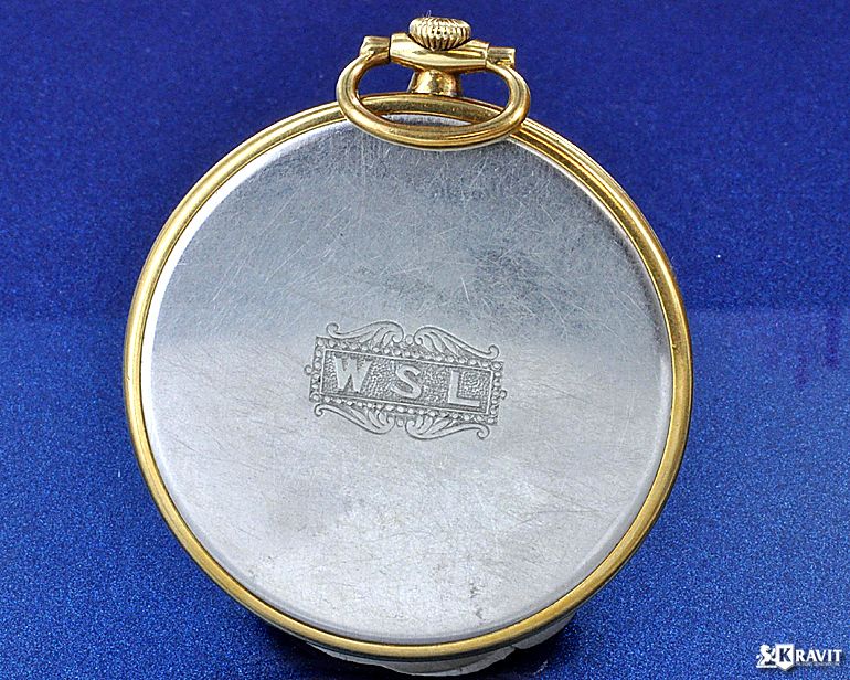 Very Fine Open Face Patek Philippe 18K & Pt Pocket Watch C1926  