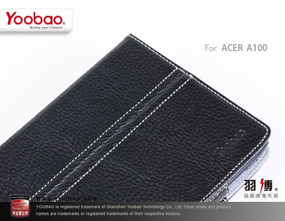   Slim Genuine Leather Stand Case Cover for Acer Iconia Tab 7 inch A100