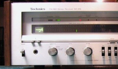 1980 Monster Technics SA 616 Stereo Receiver 80 WPC Works Great 