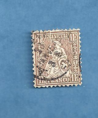 SWITZERLAND STAMPS 1862 #28 USED CAT 100 EURO  