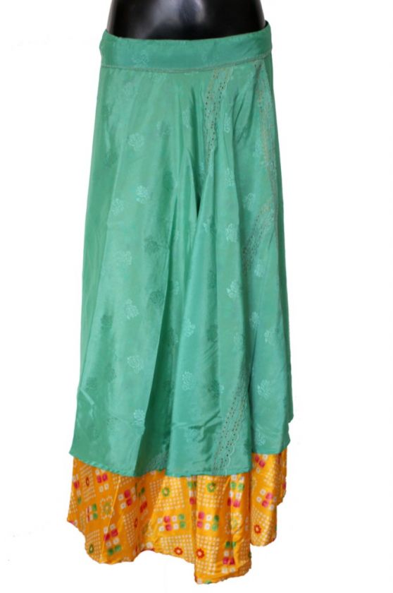 ENWRAPTURE VINTAGE* INDIAN MAGIC SILK WRAP SKIRT/DRESS  