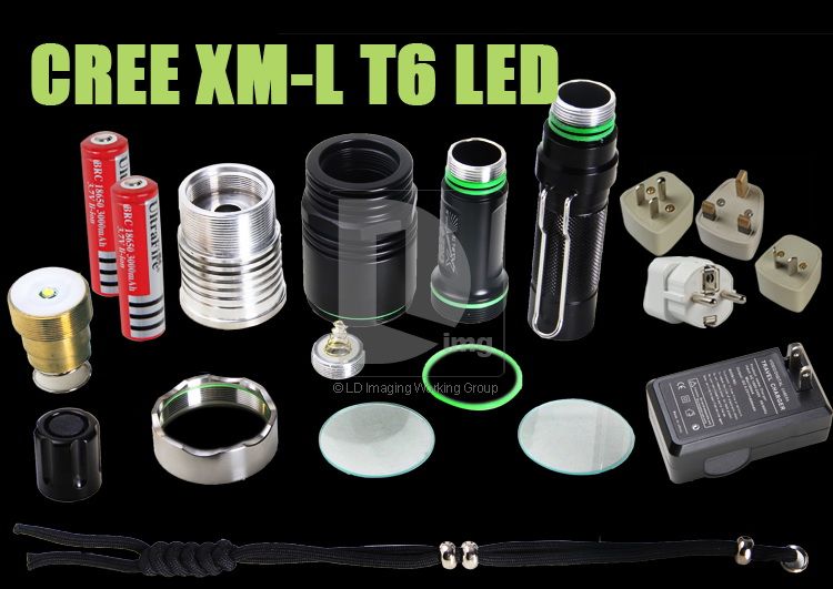 TrustFire X8 CREE XM L T6 Led Flashlight + Two 18650 Batteries + 18650 