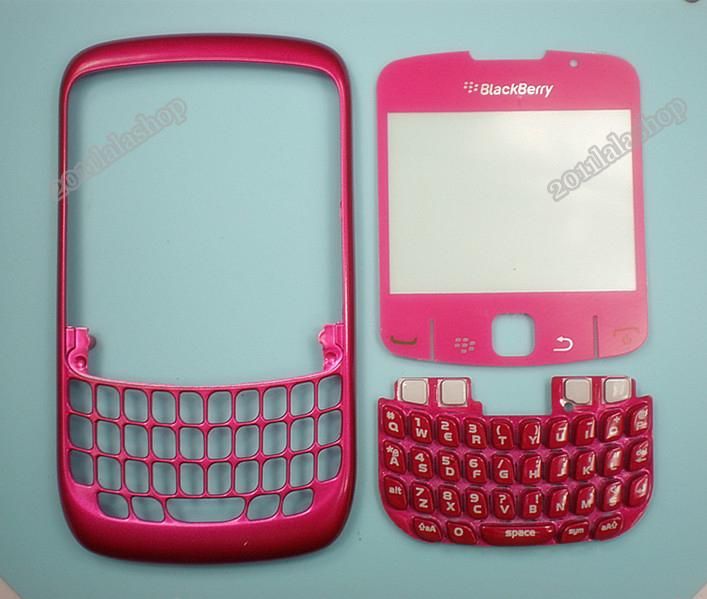 Carmine Rose Replacement Housing Case Cover for Blackberry Curve 8520 