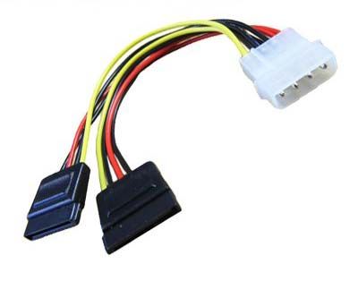 Wholesale=10x IDE to dual SATA Y Splitter Power Cable  