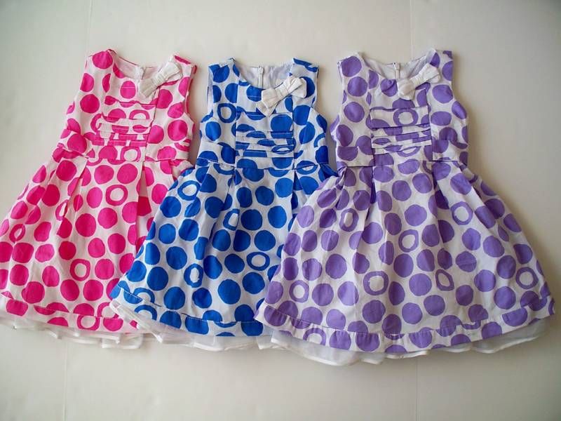 CHILDRENS PLACE PINK & WHITE OR BLUE & WHITE DRESS NWT  