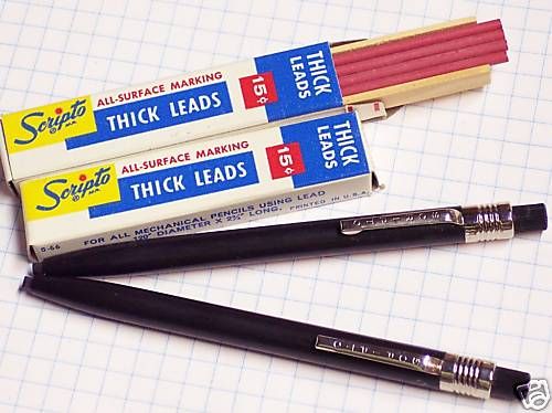 OLD SCRIPTO GREASE PENCILS,CHINA MARKER,REFILL,2 MINT on PopScreen