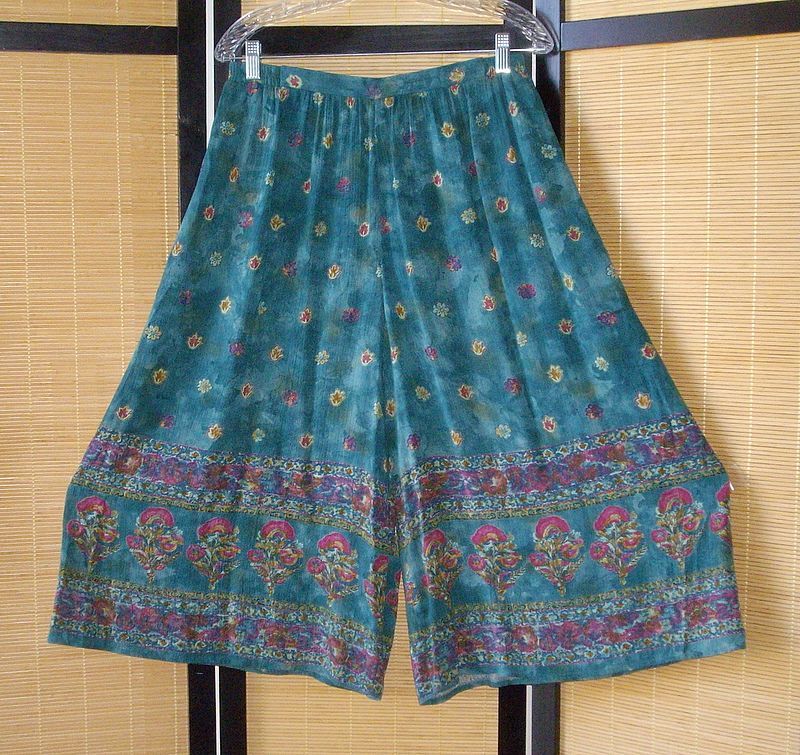   CAROLE LITTLE 2pc ARTSY Jacket PALAZZO Culottes Skirt 12 12P L  