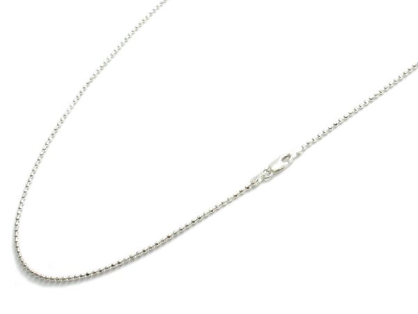 Sterling Silver DIA CUT BEAD chain necklace 1.75mm 180  