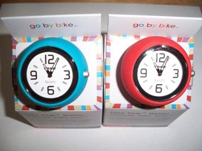 TREK TIME WATCH Bicycle Handlebar Clock Bike Red orBlue  