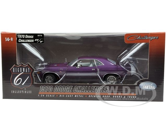   Dodge Challenger R/T Plum Crazy/Purple die cast car by Highway 61