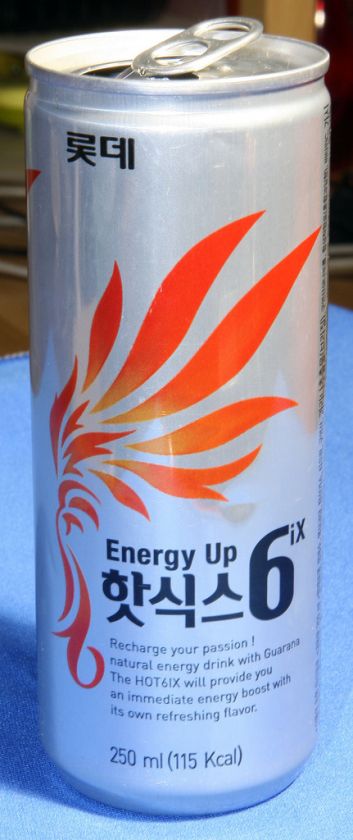 Korea Korean Lotte Energy Up Hot 6ix Pop Can  