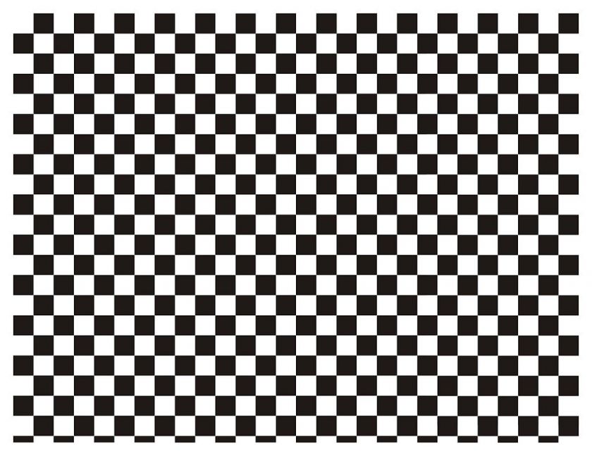   Diorama Workshop Black & White Checkerboard Floor Graphic  