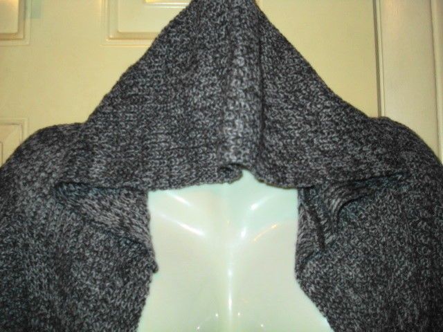   HEART SUPERSOFT ASYMETRICAL HOODED CARDIGAN SWEATER PLUS SIZE 1X~2X~3X