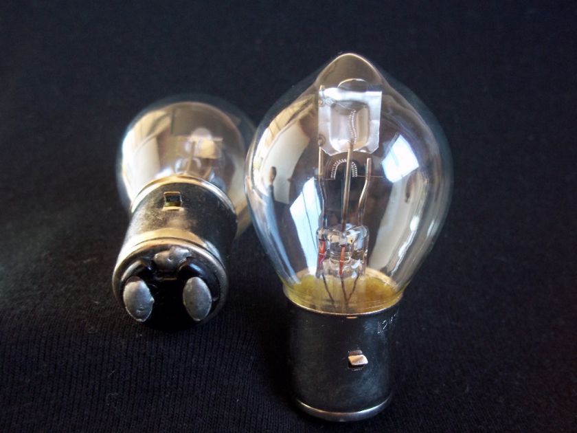 Scooter headlight bulb B35 with BA20D base. 12v 35/35w 031293480576 