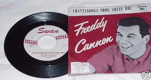 ROCK & ROLL 45RPM RECORD FREDDY CANNON SWAN 4050 W/PIC  