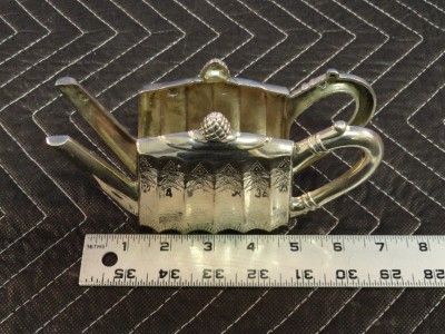 Godinger Silver 1993 Teapot Napkin Holder J84  