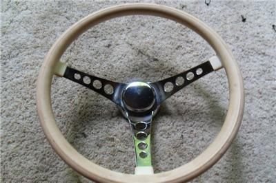 Vintage Superior The 500 steering wheel White in color  