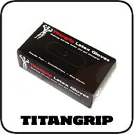 100 TITANGRIP black textured latex TATTOO gloves L  