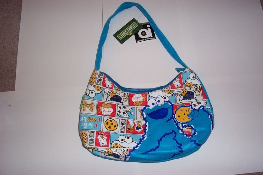 NEW Cookie Monster sesame street purse hobo hand bag  