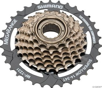 Shimano 7 spd Megarange Freewheel, 14 34 689228376533  