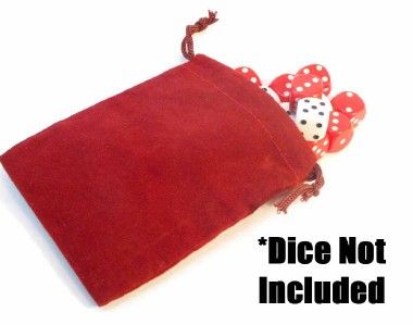 Red Velvet Bag Pouch for Card Guard, Dice, even Jewlery  