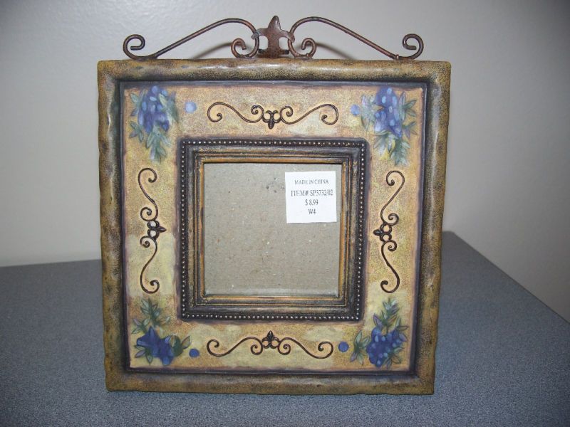 NEW PICTURE PHOTO FRAME DESK TOP METAL DECOR RUSTIC NEW  