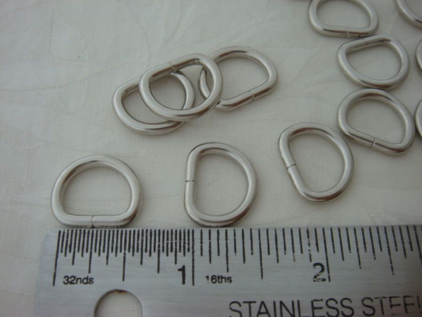 25X 1/2 Dee Rings for webbing strapping  Heavy Tall D  