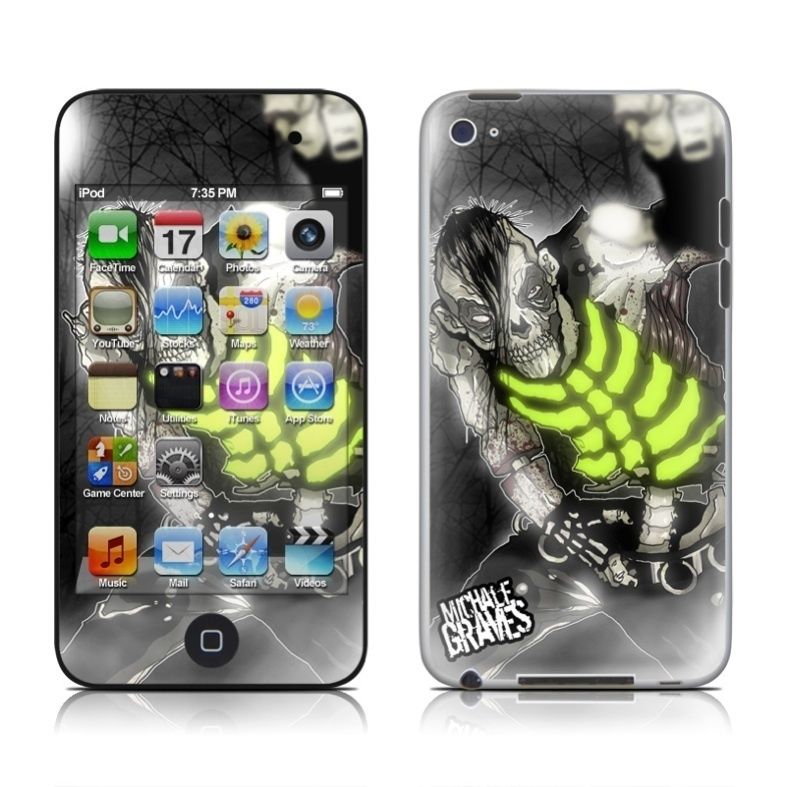 Apple iPod Touch 4G DecalGirl Gloss Skin ~ ZOMBIE  