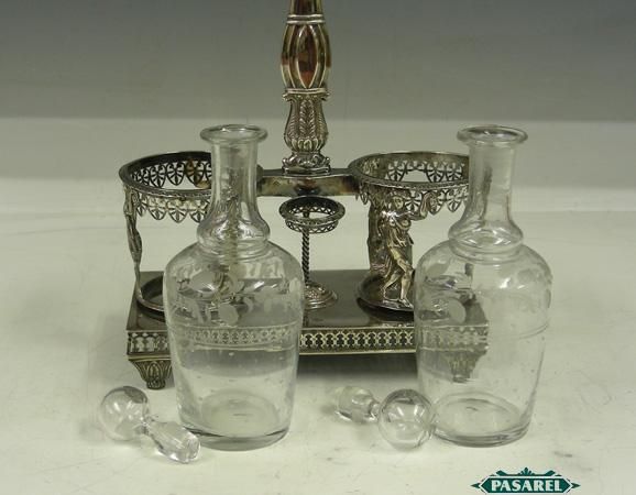 Silver Cruet Condiment Set Ambroise Mignerot Paris 1800  