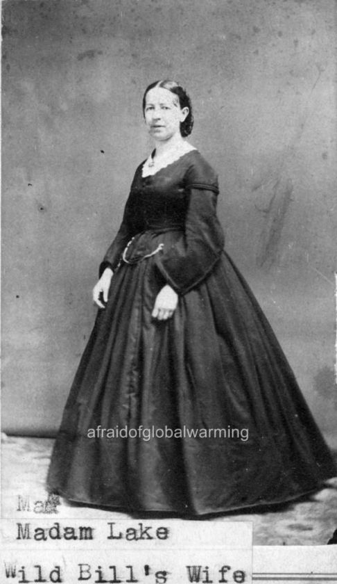 Photo 1874 Agnes Lake Hickok wife of Wild Bill Hickok  