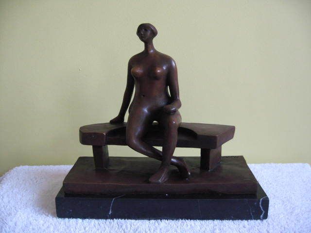 DALI SOLID BRONZE SCULPTURE. ABSTRACT ART DECO  