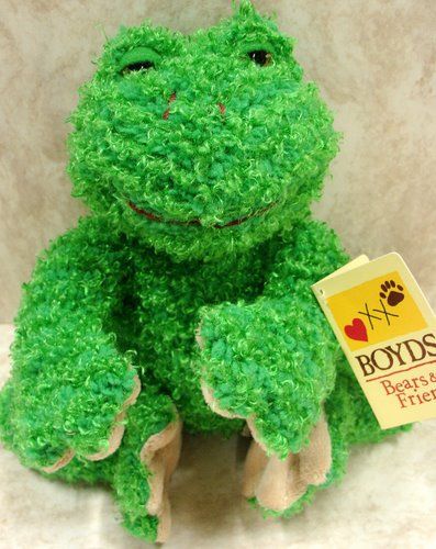 BOYDS BEARS Jeremiah B Ezra R Ribbit PLUSH Frog POND  