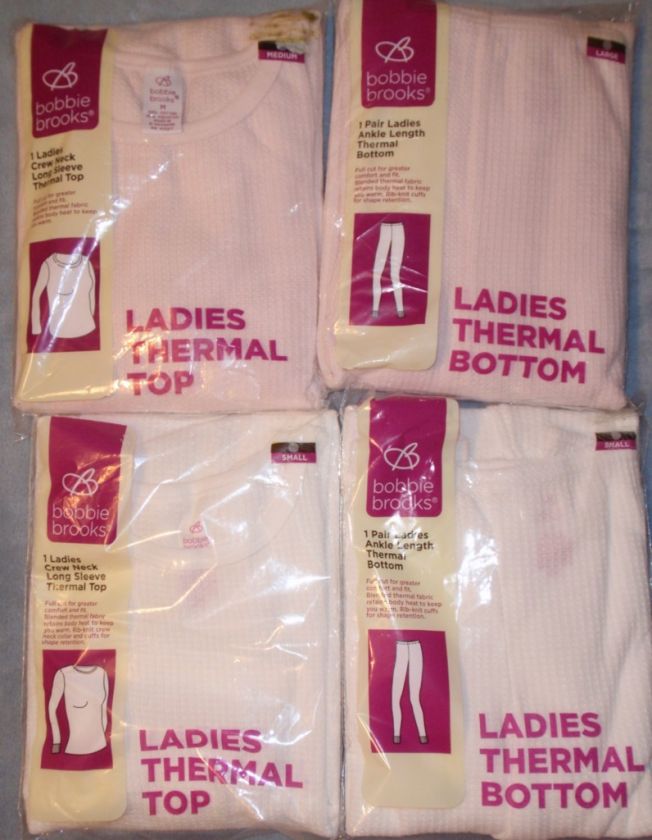 NEW Womens Thermal Underwear Longjohns Shirts & Pants SETS  Sizes S M 