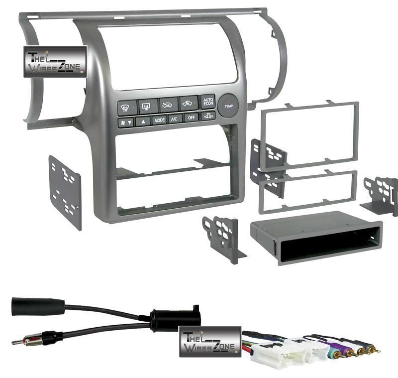 METRA 99 7604 INFINITI G35 03 04 SILVER DASH KIT COMBO  