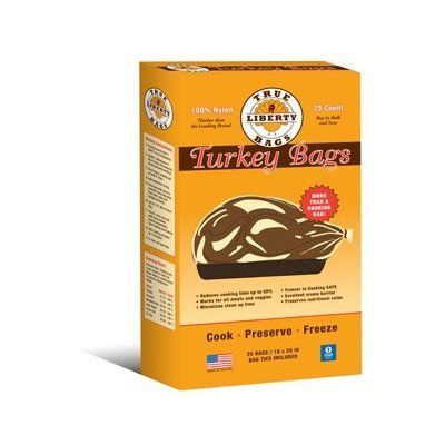 True Liberty 25 Turkey Bags Oven Bags Kitchen Bags  