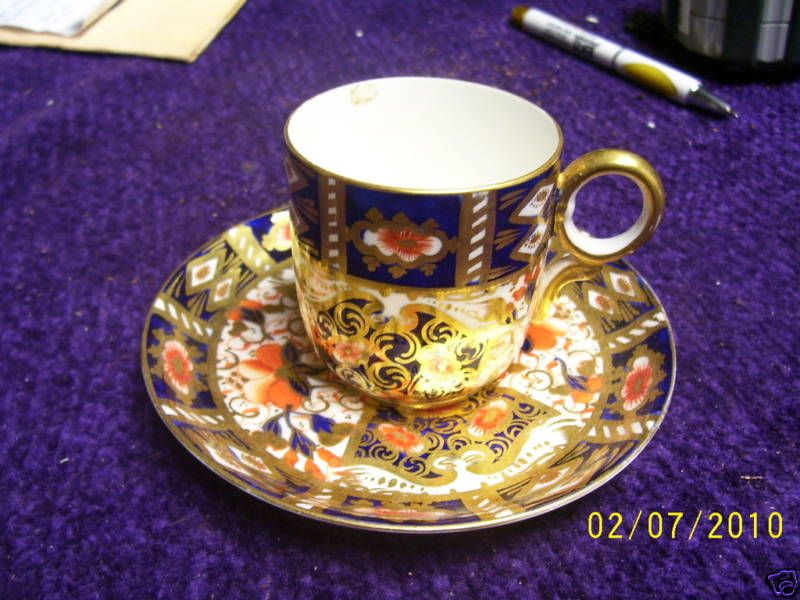 DAVENPORT +LONGFORT STAFFORDSHIRE IMARI CUP +SAUCER  