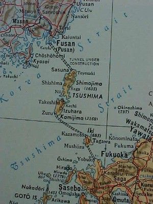 1944 ESSO War Map JAPAN KOREA PHILIPPINES Pusan Tunnel Taiwan New 