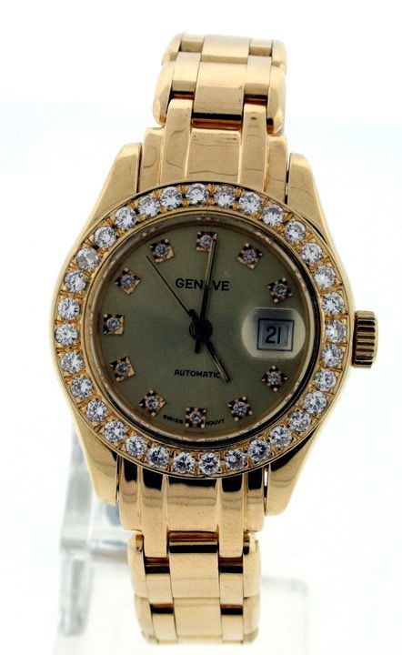 Geneve 18k Yellow Gold Diamond Masterpiece Watch  