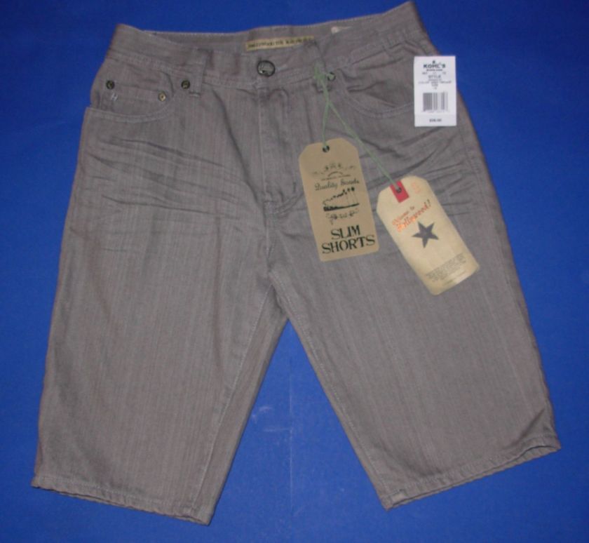 NWT BOYS HOLLYWOOD THE JEAN PEOPLE SLIM SHORTS SIZE 16  